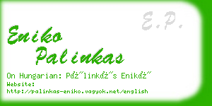 eniko palinkas business card